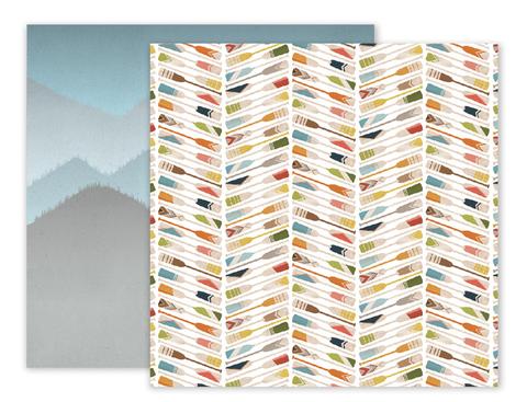 IMG_2198 American Crafts Pink Paislee OUTFITTERS PAPER #11 12"X12" Paper - Image 1