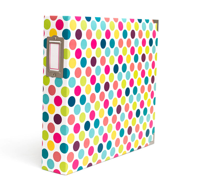 IMG_2615 Project Life Becky BOLD DOTS Printed D-Ring Album 12"X 12" Scrapbook - Image 1