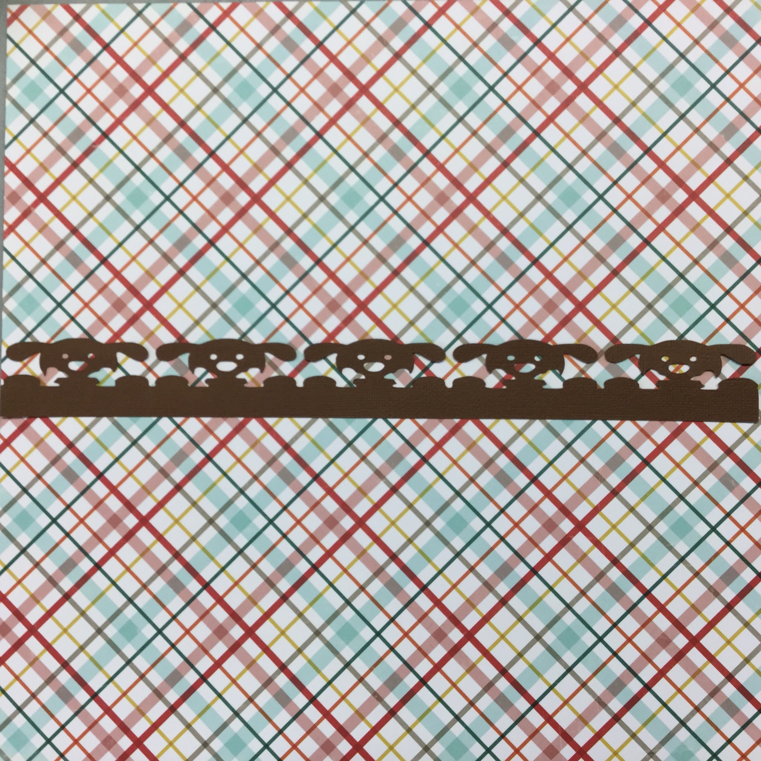 IMG_2652 Pet DOG BORDERS Brown Diecut 2.5"X12" - Image 1