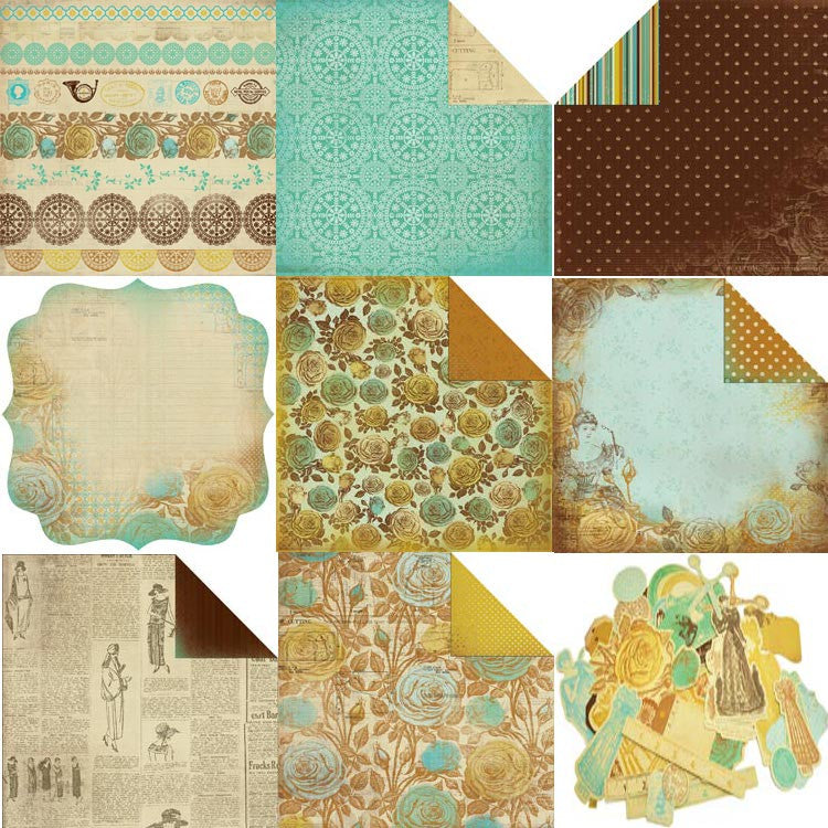 Madam_Boutique_set Kaisercraft MADAME BOUTIQUE Collection Double-Sided 12"X12" Cardstock Sheet - Image 1