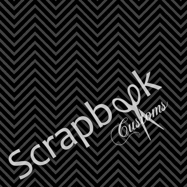 Magical_Black_Chevron Disney Magical BLACK CHEVRON 12"X12" Scrapbook Paper Sheet - Image 1