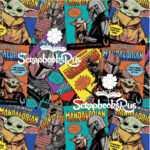 Star Wars MANDALORIAN Comic Books 12"X12" Scrapbook Paper