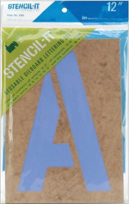 Stencil-It_Reusable_Lettering_Set_12_inch Duro STENCIL IT 12" Reusable Oilboard Lettering Set - Image 1