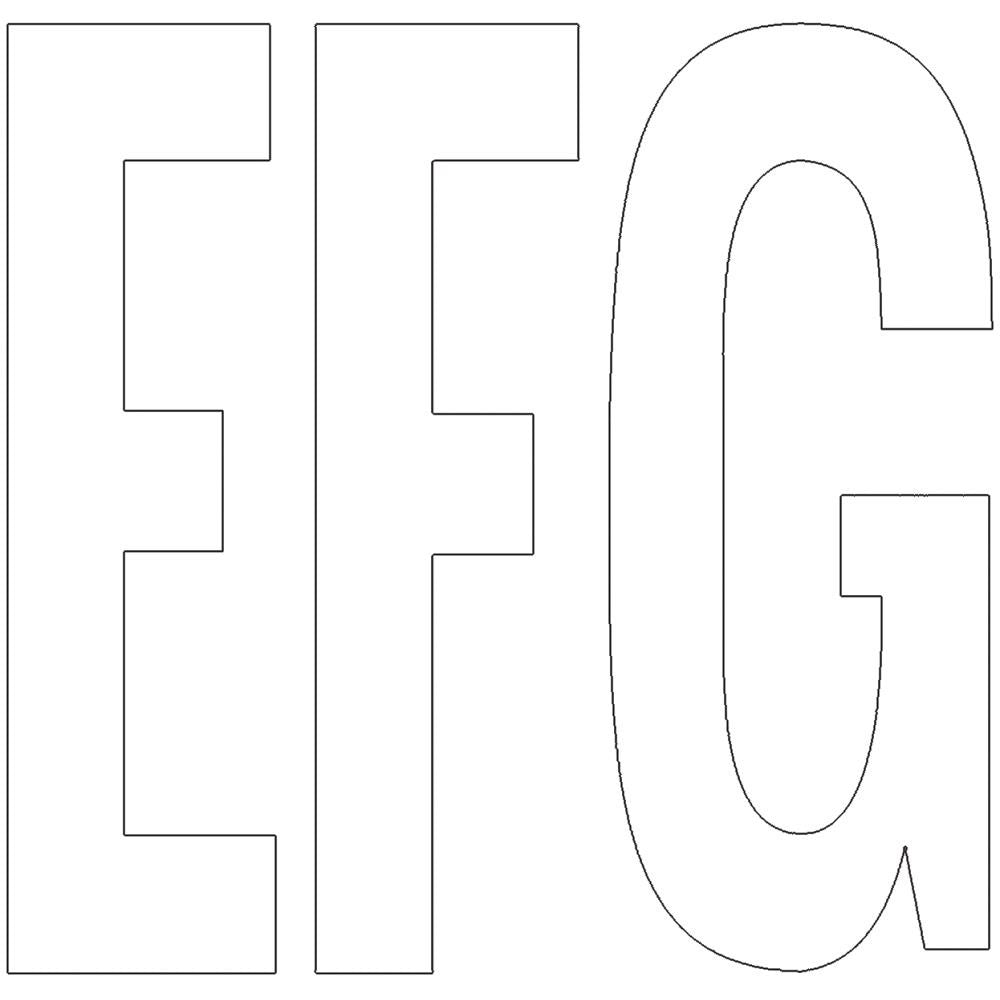 Vinyl_Letters_Numbers_white_4-6 Vinyl Stickers GOTHIC WHITE Letter Numbers 1 2 3 inch - Image 1