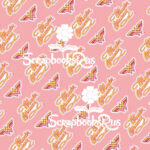 Wonder Woman RETRO LOGO PINK 12"X12" DC Scrapbook Paper