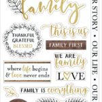 Blessed Family Clear Sticker