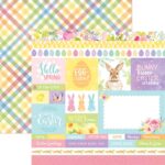 Paper House EASTER TAGS 12"X12" Scrapbook Paper
