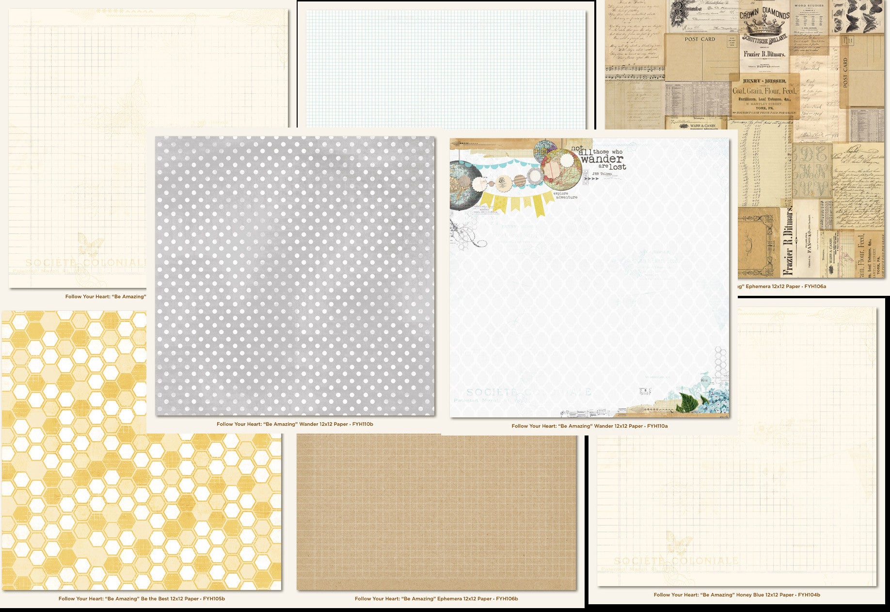 be_amazing_set My Mind's Eye BE AMAZING 12"X12" Cardstock Paper - Image 1