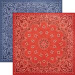 Paper House BANDANA 12X12 Scrapbook Paper
