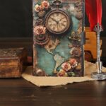 Soft Leather Journal STEAMPUNK WATCH Vintage Handmade Blank A7