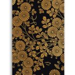 Soft Touch Black Yellow CHRYSANTHEMUMS JOURNAL