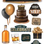 Paper House HAPPY BIRTHDAY 3D Stickers 13pc