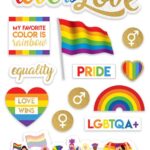 Paper House LOVE IS LOVE 3D Stickers