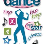 Paper House LOVE TO DANCE 3D Stickers