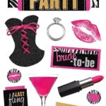 Paper House BACHELORETTE 3D Sticker 11pc