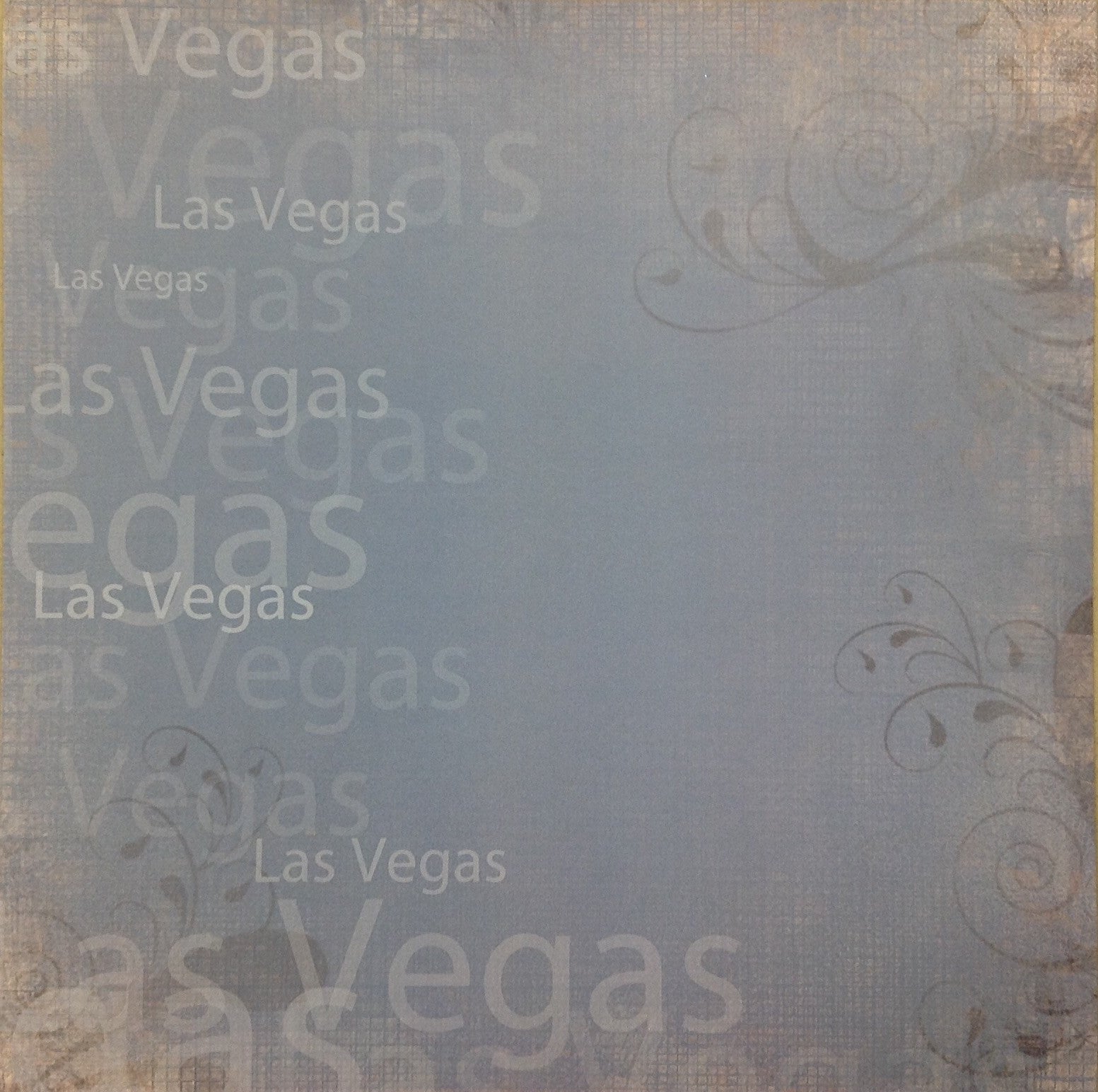 image_02eb453b-e35f-4e95-b585-9dddfb880cbc LAS VEGAS School Grunge Blue 12"X12" Custom Travel Paper Sheet LV - Image 1