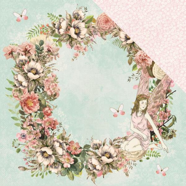 image_0934b868-bff2-4753-9289-1854cd86ab88 Kaisercraft Fairy Garden FANTASY 12"X12" Scrapbook Sheet - Image 1