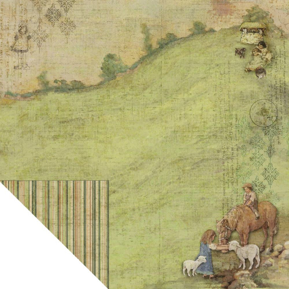 image_0a552d49-a1a8-4c9a-93b6-89614311f0df FabScraps UP AND DOWN 12"X12" Cardstock Paper Sheet - Image 1