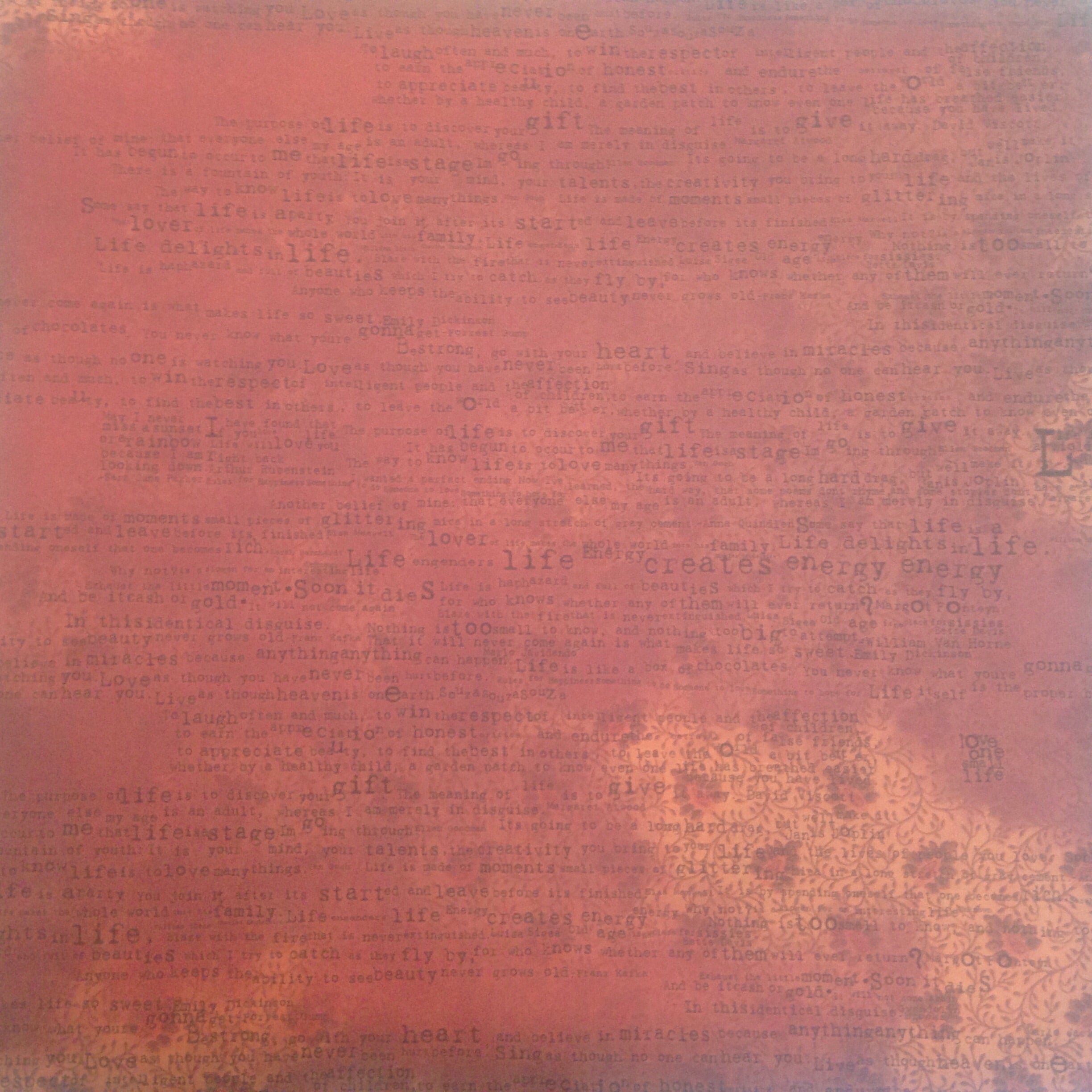 image_0b0f8582-3e38-4a29-9d10-2755f365b6ee 7 Gypsies ROUGE LIFE 12"X12" Scrapbook Paper - Image 1