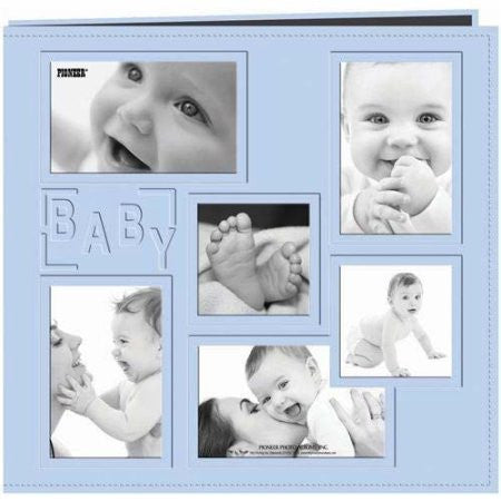 image_0f4324c2-2737-43b6-a5b0-2ea2b1dc505a Pioneer BABY BLUE BOY 12"X12" Scrapbook Album - Image 1