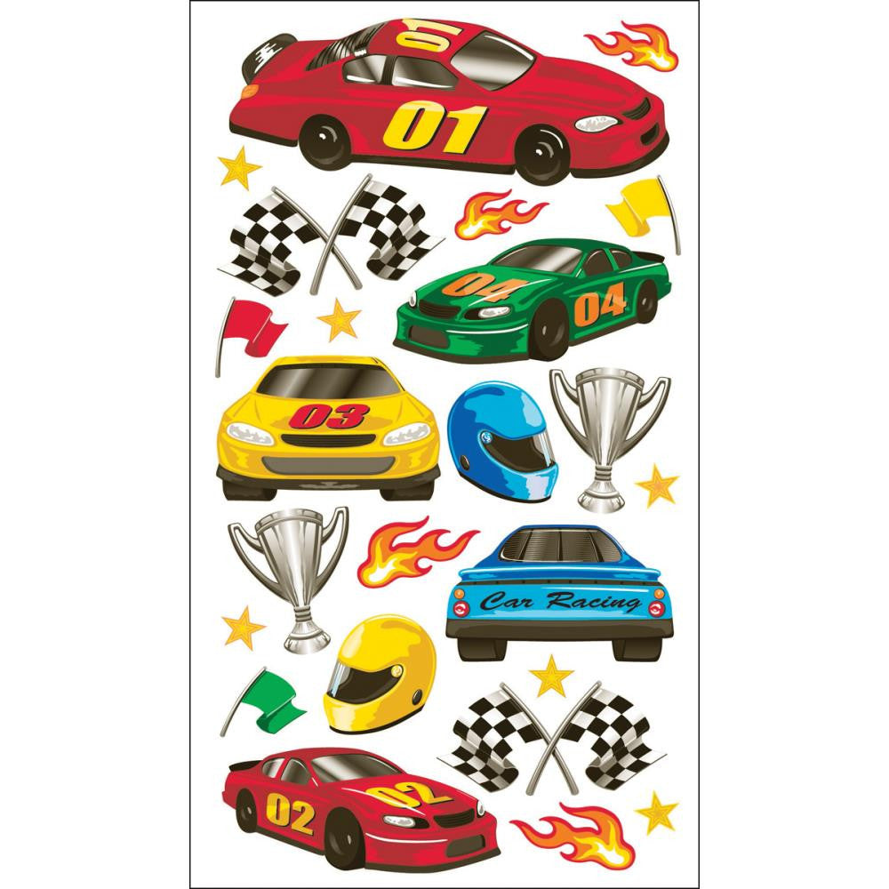 image_0f4a772b-b1ca-409e-b54e-c8dc6f17896b Ek Success RACE CARS Sticko Classic Stickers 24pc - Image 1