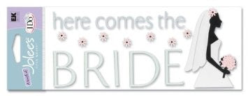 image_0f6b02d8-1b57-4d4a-b967-5d27da0276dc Ek Success HERE COMES THE BRIDE 3D Stickers 25pc - Image 1