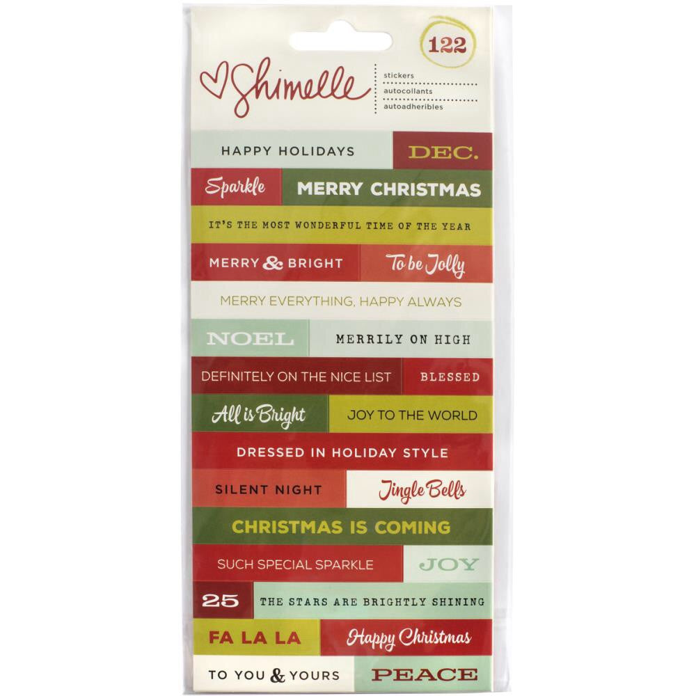 image_164d3c54-daf8-4e6f-8de7-cf7fa825c31c American Crafts SHIMELLE CHRISTMAS MAGIC Stickers Phrase - Image 1