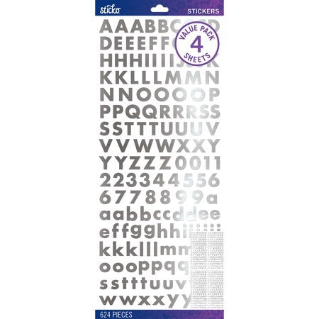 image_183e4037-ffaf-4966-803d-d06831281193 EK Success SILVER FOIL FUTURA BOLD Stickers - Image 1