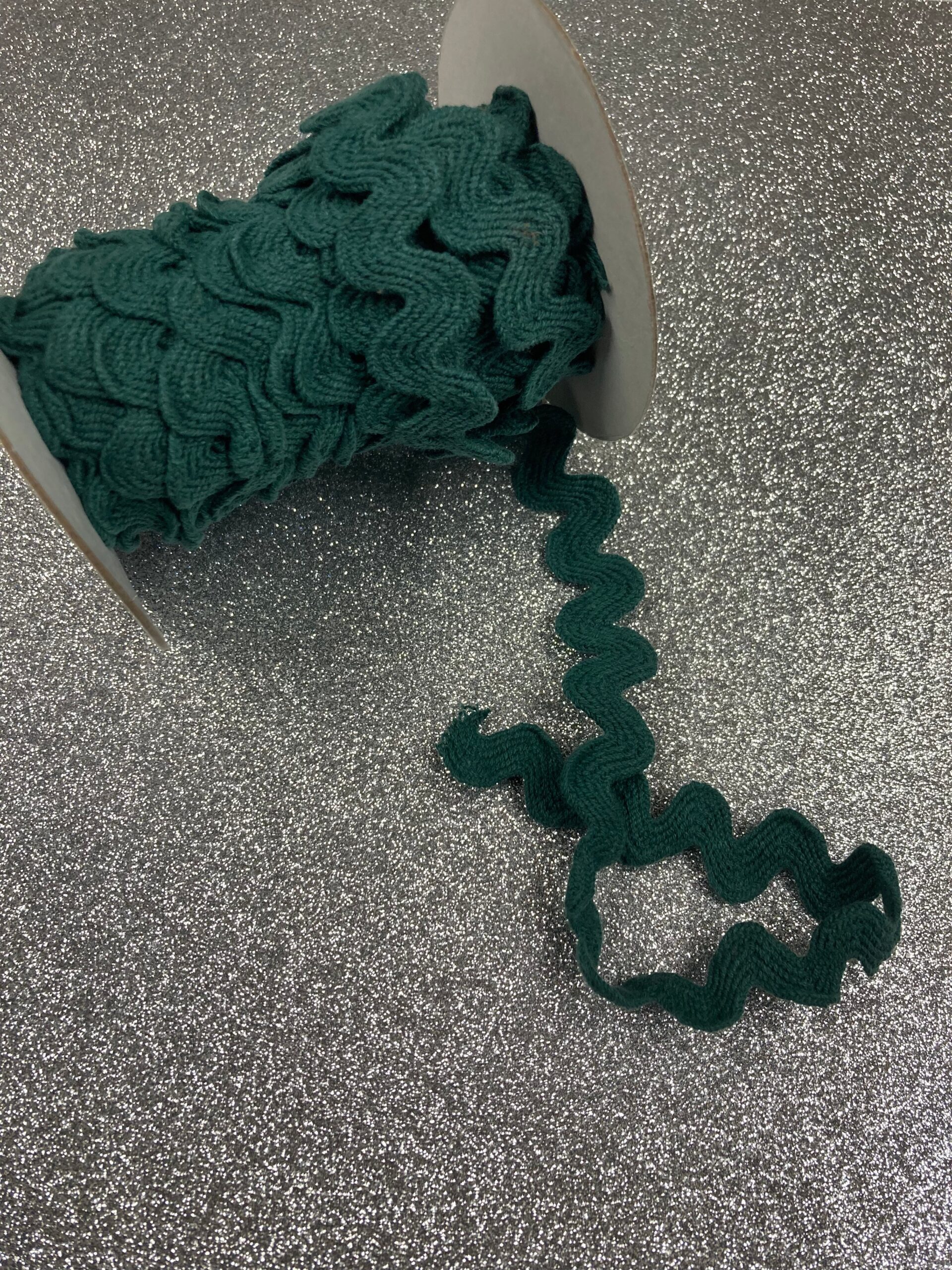 image_1b6a37bb-5350-43c1-b56e-4a79f5efc703 Creative Impressions Rick Rack JUMBO DARK GREEN Ribbon Trim 5/8” - Image 1