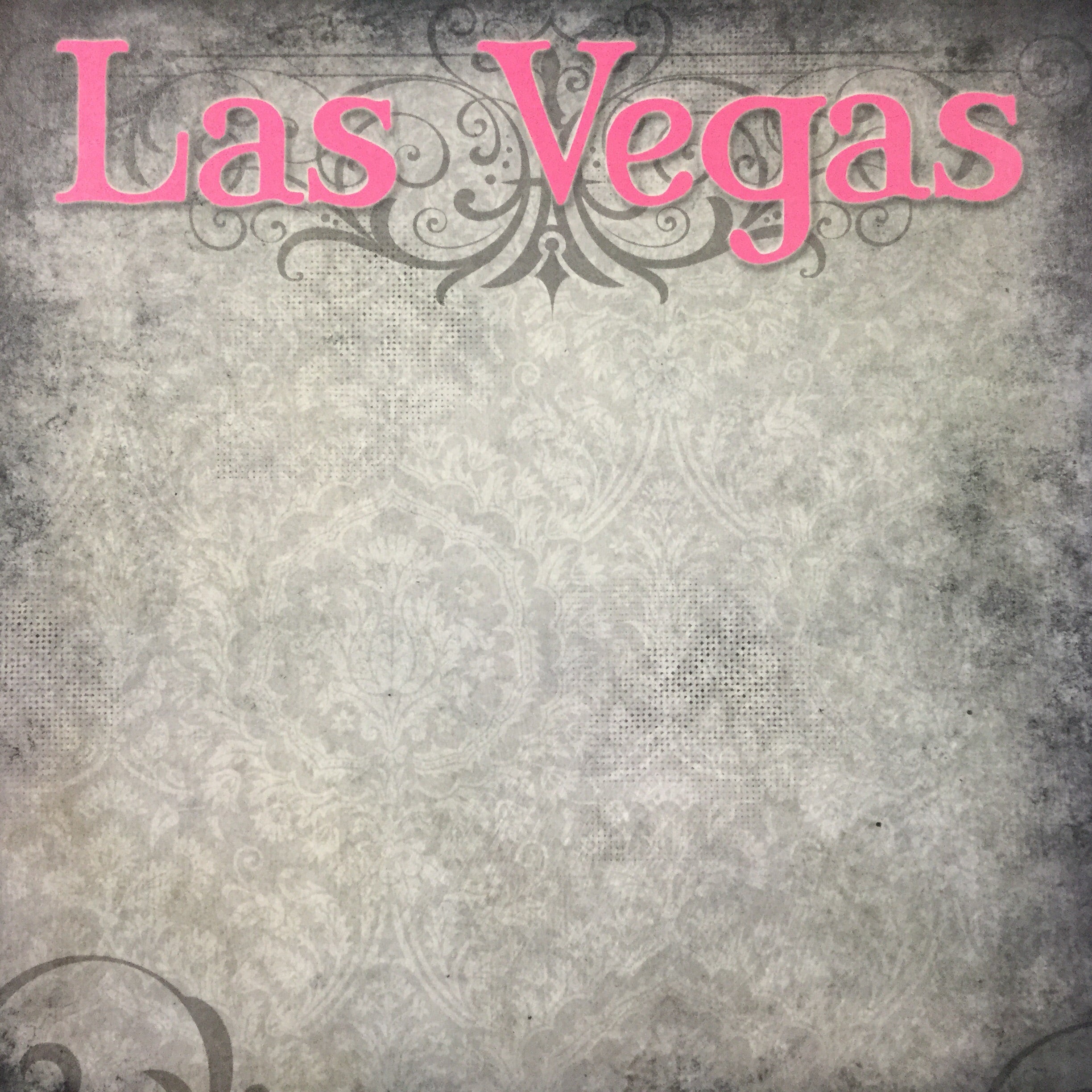 image_1e46dce9-3f4a-40ef-a6b5-a02f13be4ff1 Old Antique PINK LAS VEGAS 12"X12" Custom Travel Paper LV - Image 1