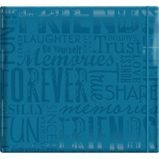 image_1e61bd9c-c801-4b8f-94cd-f2e0b43a28b8 MBI Scrapbook Gloss TEAL FRIENDS 12"X12" Album - Image 1