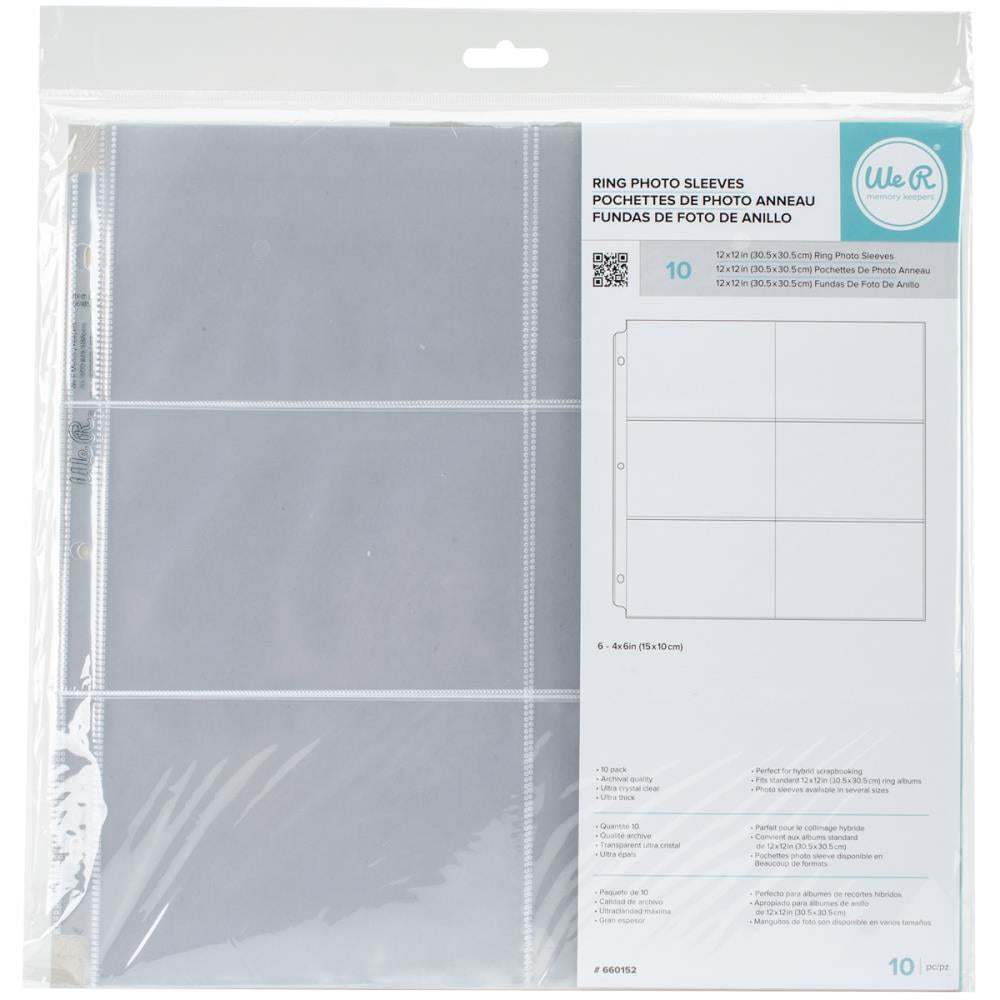 image_1fc53493-bbed-41e0-9cac-91431d5aef92 We R Memory Keepers Ring Photo Sleeves 12X12 Horizontal Pockets - Image 1