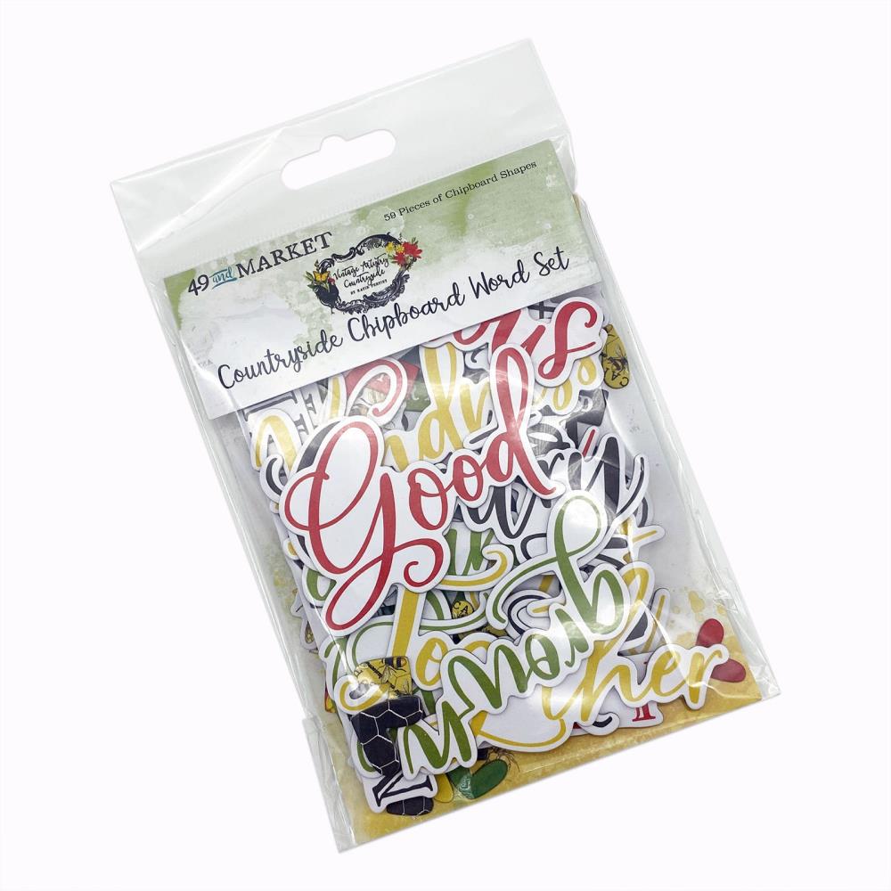 image_204f8506-c836-4b83-a8a4-82063dd144de 49 and Market COUNTRYSIDE Chipboard Word Set 59pc - Image 1