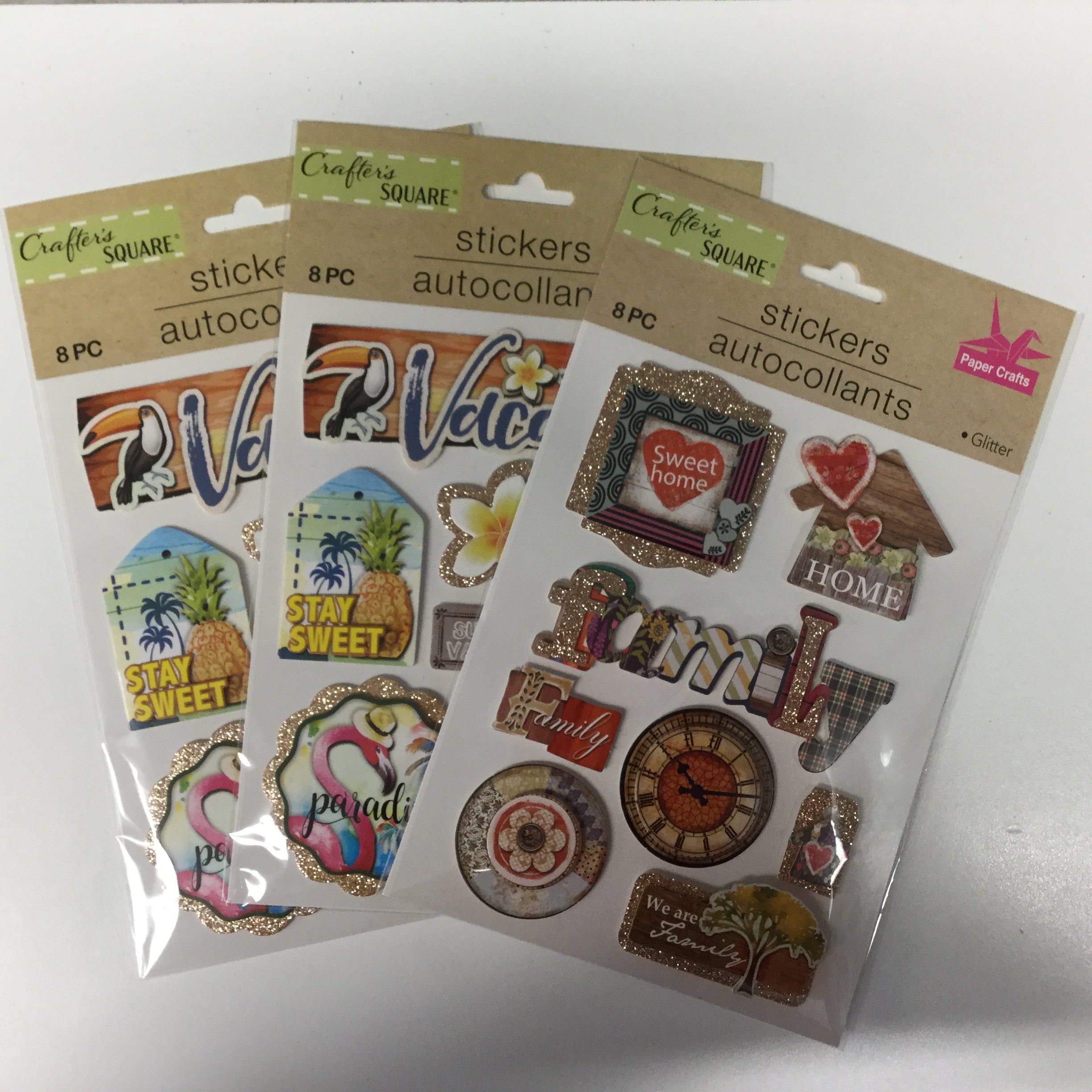 image_2205111a-c4ca-4bdf-8ff3-1b701c2304a9 Crafter’s Square Glitter Stickers 8pc - Image 1