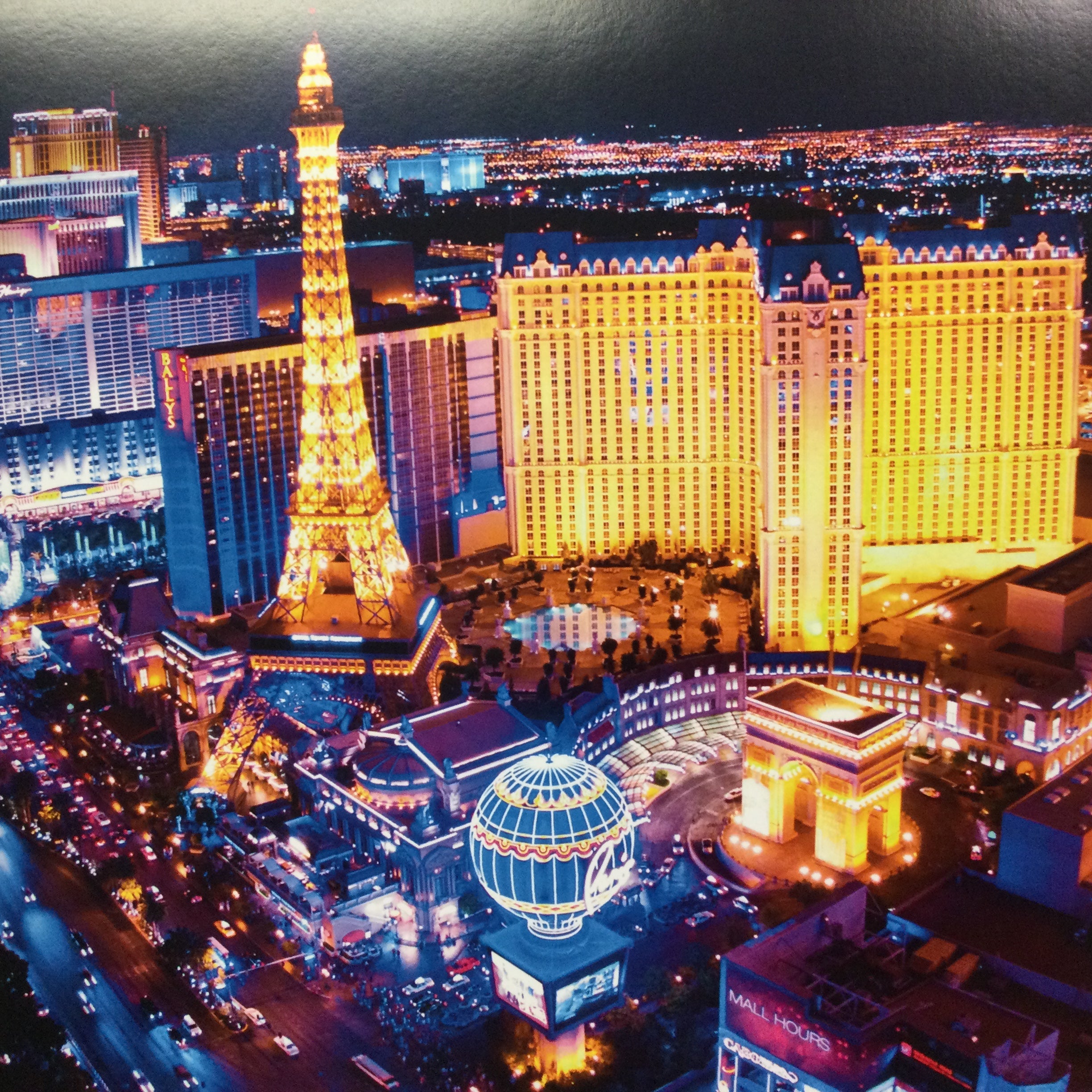 image_286a21bf-1d15-431a-92b3-4265a5a77f79 Las Vegas STRIP BY PARIS 12x12 Scrapbook Paper - Image 1