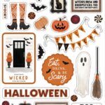 Carta Bella HALLOWEEN CHIPBOARD ACCENTS