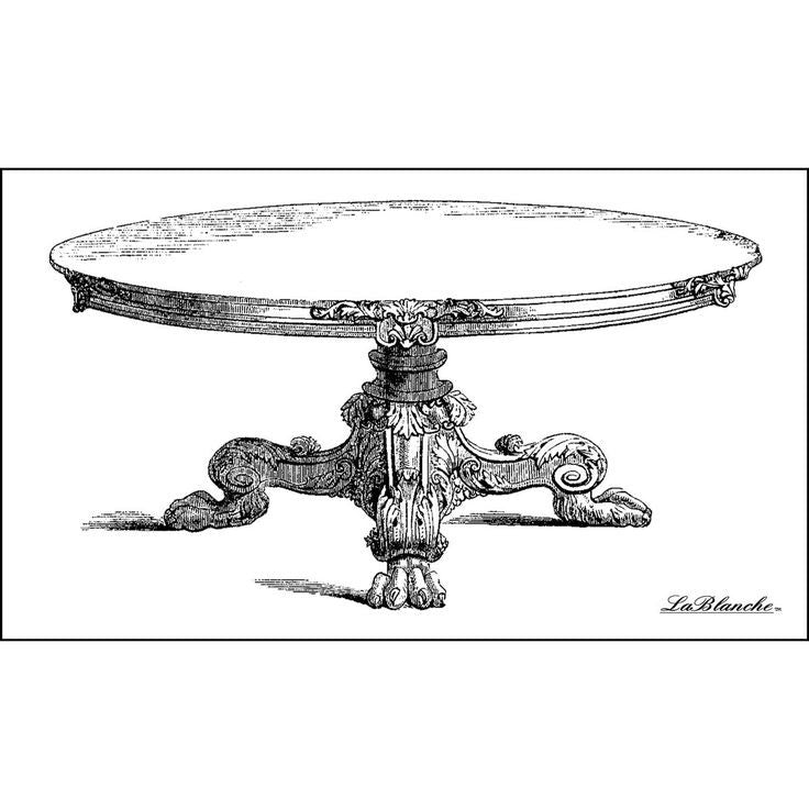 image_2b86fc61-9527-4780-b806-6142ea051372 LaBlanche ROUND TABLE Victorian Mounted Stamp - Image 1
