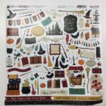 Echo Park WITCHES And WIZARDS  2 12”x12” Scrapbook Sticker