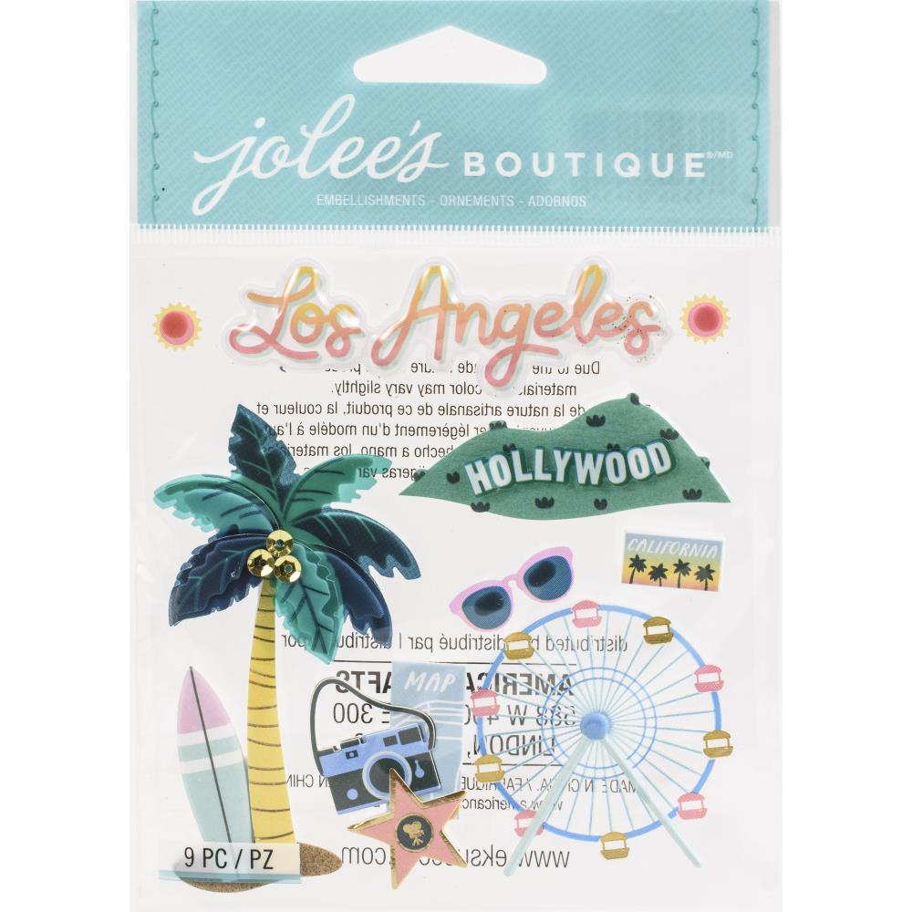 image_2e2f625d-07fa-4532-a782-d47c97639540 Ek Success Jolee's Boutique LA TRAVEL Los Angeles 3D Sticker 9pc - Image 1