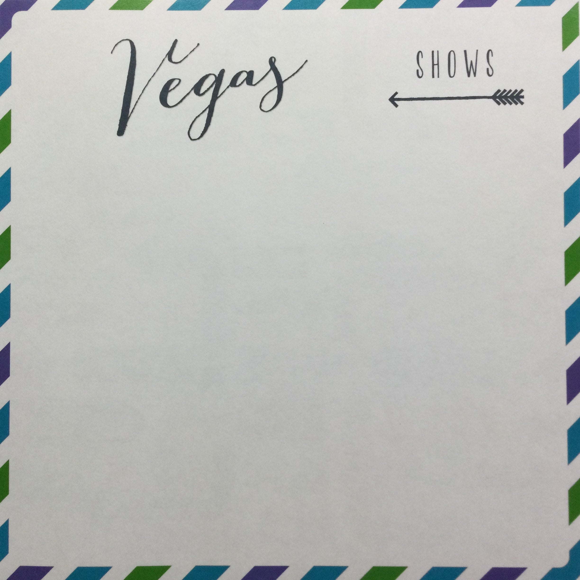 image_36fd30c1-3a55-447a-a593-2bdcf91f5a7e Memories Air Mail VEGAS SHOWS 12X12 Scrapbook Paper - Image 1