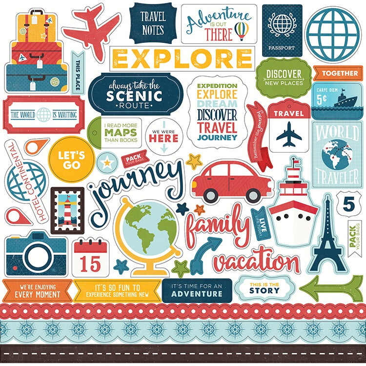 image_3dcfdff1-fc37-42ff-ba3d-a059a2aedb4c Echo Park Go See Explore ELEMENT STICKERS 12x12 52pc - Image 1