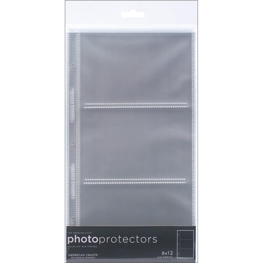 image_4097556f-523e-4983-a1fb-c67a4d2f69d2 American Crafts 6"X 12" Page Protectors Side Loading 10pc - Image 1