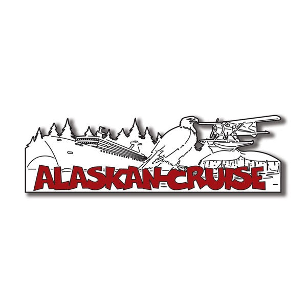 image_49869bcf-f2a7-4717-96dc-90edb8c70d26 ALASKAN CRUISE WORD Title Travel Laser Cut 1pc 2”x9” AK - Image 1