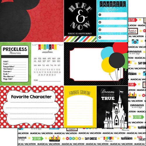 image_49fc18f8-f01c-4c96-82db-1400469510e1 Disney MAGICAL ADVENTURE JOURNAL DS 12"X12" Scrapbook Paper - Image 1