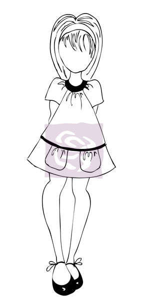 image_4a73db90-fbed-43ab-9a6f-3a76db58dd0b Prima Julie Nutting Cling Stamp CALLY DOLL Pocket - Image 1