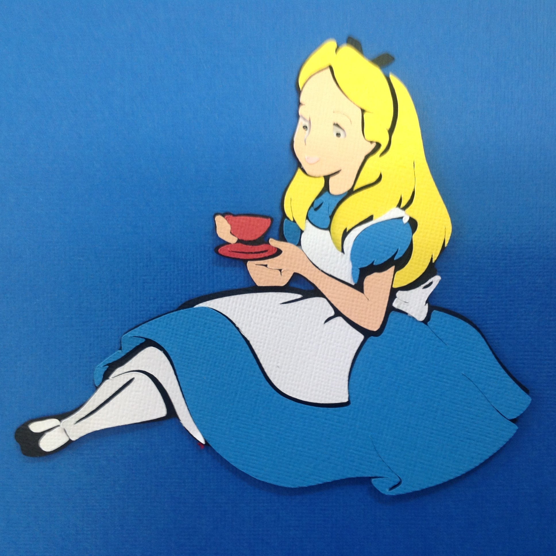 image_4c07edb0-ba14-4ae0-b9a2-1688f49b222d ALICE IN WONDERLAND TEA PARTY 3D Scrapbook Die Cut Embellishment - Image 1