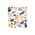 Sticker King CAT & HEARTS Glitter Stickers 30pc