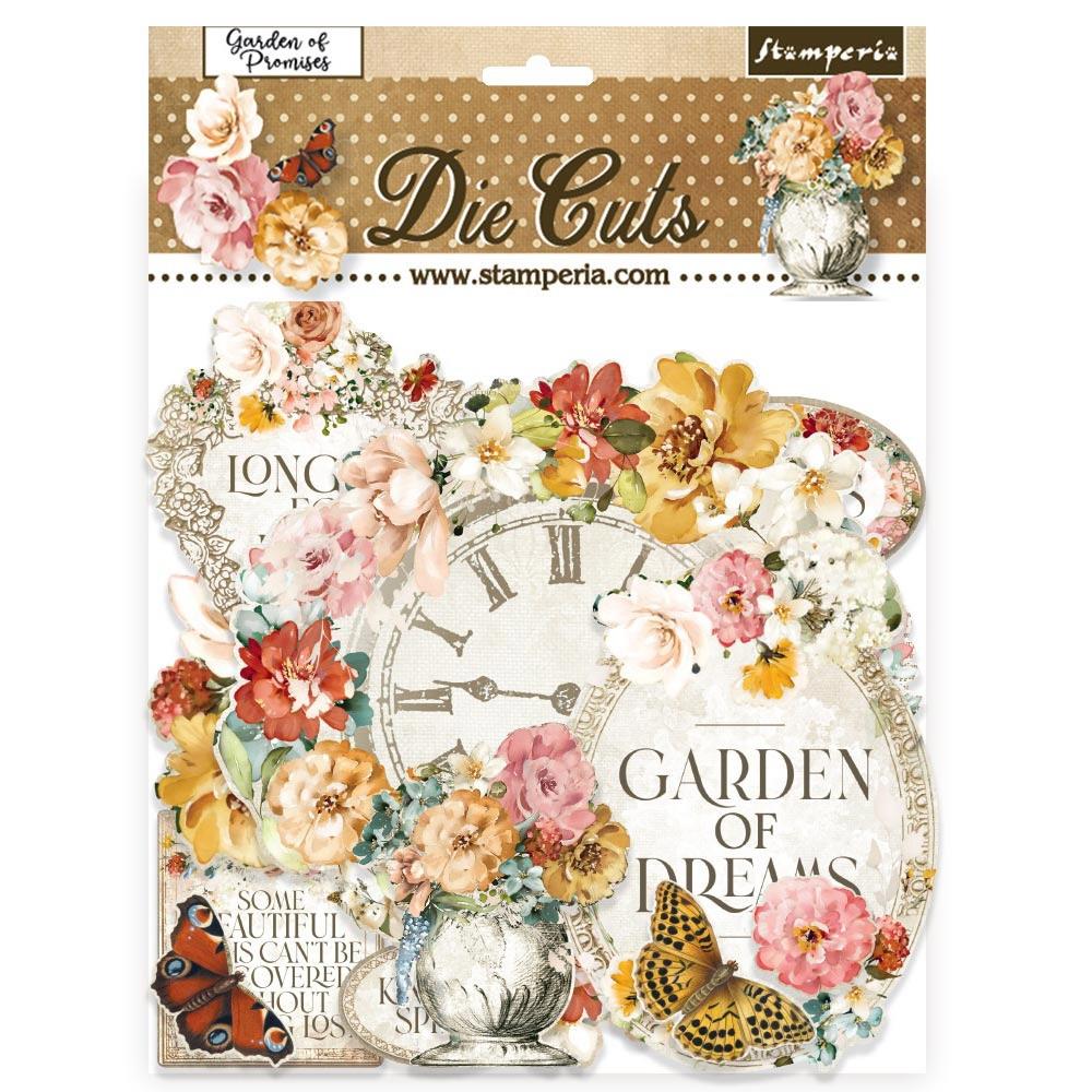 image_4e3e7142-ccc2-4f53-9845-7c3ee2f6b7e5 Stamperia GARDEN OF PROMISES Chipboard Die Cuts Savanna - Image 1