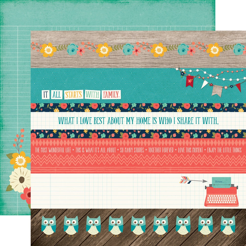 image_4e93459a-a051-4df9-abe8-401688eb4f2f Echo Park The Story Of Our Family BORDERS 12"x12" Paper - Image 1