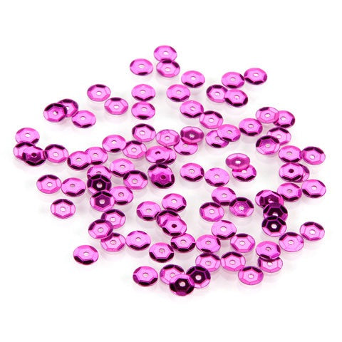 image_4f4d2621-0278-429f-b690-d7d4369a33fd Darice Sequins PINK 5mm 800pc Round Cup - Image 1